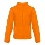 Geborduurde polyester fleece jas 260 g/m2 THC Helsinki kleur oranje