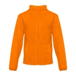 Geborduurde polyester fleece jas 260 g/m2 THC Helsinki kleur oranje eerste weergave