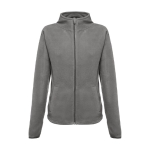 Getailleerde fleece jas van polyester 260 g/m2 THC Helsinki kleur grijs eerste weergave