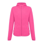 Getailleerde fleece jas van polyester 260 g/m2 THC Helsinki kleur roze