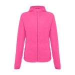 Getailleerde fleece jas van polyester 260 g/m2 THC Helsinki kleur roze eerste weergave