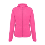 Getailleerde fleece jas van polyester 260 g/m2 THC Helsinki kleur roze