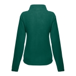 Getailleerde fleece jas van polyester 260 g/m2 THC Helsinki kleur donkergroen