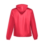 Unisex basic polyester windjack 65 g/m2 THC Dublin kleur rood tweede weergave