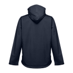 Softshell jassen met capuchon polyester 280 g/m2 THC Zagreb kleur marineblauw tweede weergave