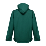 Softshell jassen met capuchon polyester 280 g/m2 THC Zagreb kleur donkergroen tweede weergave