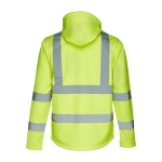 Werkjas bedrukken met capuchon polyester 320 g/m2 THC Zagreb Work kleur neon geel tweede weergave