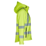 Werkjas bedrukken met capuchon polyester 320 g/m2 THC Zagreb Work kleur neon geel