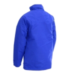 Waterdichte polyester parka binnenkant van fleece 200 g/m2 MKT Flogox kleur blauw