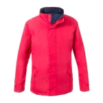 Waterdichte polyester parka binnenkant van fleece 200 g/m2 MKT Flogox kleur rood