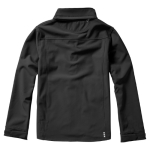 Polyester waterdichte softshell jas Elevate Life 300 g/m2 kleur donkergrijs