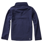 Polyester waterdichte softshell jas Elevate Life 300 g/m2 kleur marineblauw