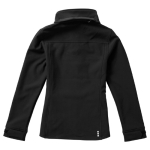 Softshell jas met capuchon voor dames, polyester 300 g/m2 Elevate Life kleur zwart