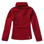 Softshell jas met capuchon voor dames, polyester 300 g/m2 Elevate Life kleur rood