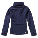 Softshell jas met capuchon voor dames, polyester 300 g/m2 Elevate Life kleur marineblauw