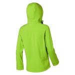 Softshell jas met capuchon voor dames, polyester 300 g/m2 Elevate Life weergave achterkant