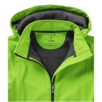 Softshell jas met capuchon voor dames, polyester 300 g/m2 Elevate Life weergave detail 3