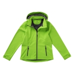 Softshell jas met capuchon voor dames, polyester 300 g/m2 Elevate Life