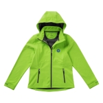 Softshell jas met capuchon voor dames, polyester 300 g/m2 Elevate Life weergave zeefdruk