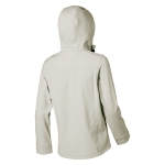 Softshell jas met capuchon voor dames, polyester 300 g/m2 Elevate Life weergave achterkant