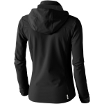 Softshell jas met capuchon voor dames, polyester 300 g/m2 Elevate Life weergave achterkant