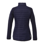 Tweekleurige damesjassen personaliseren van 380T polyester Elevate Life kleur marineblauw