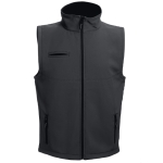 Softshell bodywarmer van polyester en elastaan ​​280 g/m2 THC Baku kleur zwart eerste weergave