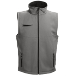 Softshell bodywarmer van polyester en elastaan ​​280 g/m2 THC Baku kleur donkergrijs eerste weergave