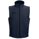 Softshell bodywarmer van polyester en elastaan ​​280 g/m2 THC Baku kleur marineblauw eerste weergave