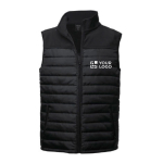 Promotionele waterdichte softshell en polyester bodywarmer MKT Bordy met jouw bedrukking