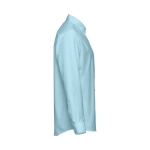 Herenoverhemd met logo van katoen en polyester Oxford 130 g/m2 THC Tokyo kleur lichtblauw derde weergave