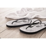 Strandslippers personaliseren eigen design maat 40-43 Beach Sublim kleur zwart sfeervolle hoofdweergave