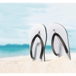 Strandslippers personaliseren eigen design maat 40-43 Beach Sublim kleur zwart derde sfeervolle weergave