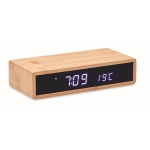 Bamboo Wekker draadloze opladers bedrukken Time kleur hout