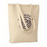 Boodschappentas met logo Ecobag kleur beige hoofdweergave