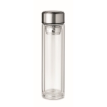 Fles van borosilicaatglas met thermometer 390ml Termo Tactile kleur doorzichtig tweede weergave