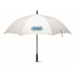 Elegante bedrukte stormparaplu Ø116 Windproof kleur wit hoofdweergave