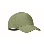 Baseball cap bedrukken met 5 panelen Eco Soft kleur groen