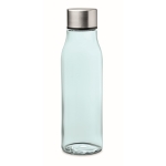 Eenvoudige glazen bidon bedrukken 500 ml Crystal Iceberg kleur lichtblauw