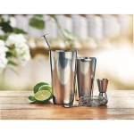 Stalen cocktailset met shaker van 750 ml Sommelier kleur glanzend zilver sfeervolle weergave