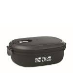 PP lunchbox met luchtdichte deksel 1L gourmet Delux weergave met bedrukking