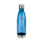 Tritan waterfles bedrukken met stalen details 700ml UrbanStyle XL kleur blauw afbeelding met logo