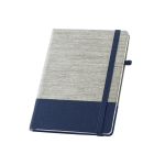 Notitieboek bedrukken van katoenen canvas en stro A5 Office kleur blauw