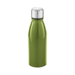 Metalen waterflessen met glanzende afwerking 500 ml City kleur lichtgroen