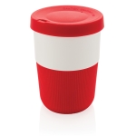 Duurzame PLA grote koffiebeker personaliseren 380ml Funny kleur rood