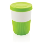 Duurzame PLA grote koffiebeker personaliseren 380ml Funny kleur groen