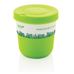 Eco duurzame koffiebekers bedrukken, grip en deksel 280ml Barista kleur groen tweede weergave met logo