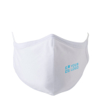 Mondmasker met logo Comfort kleur wit met jouw bedrukking