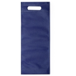 Goedkope resistente non woven wijntasjes bedrukken voor 75cl wijnfles kleur marineblauw