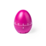 Gepersonaliseerde kleurrijke eivormige timer Huevo kleur fuchsia  negende weergave